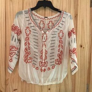Free people embroidered top